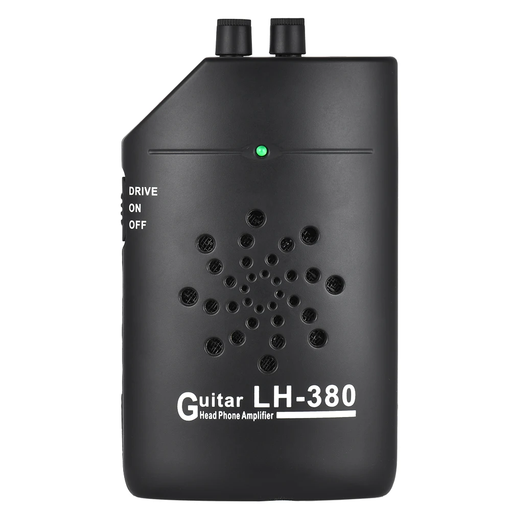 

Mini Portable Electric Guitar Headphone Amp Amplifier Ukelele Practice Headphone Amp Amplifier Speaker with Belt Clip Black