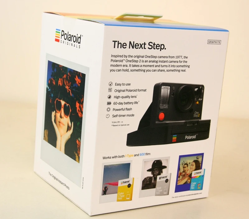 Камера Polaroid Onestep2 VF+ black rainbow с пленкой i-type и 600