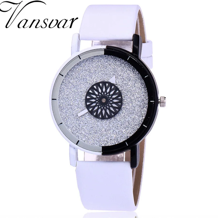 

#5001vansvar Women's Casual Quartz Leather Band Newv Strap Watch Analog Wrist Watch reloj mujer New Freeshipping Hot Sales