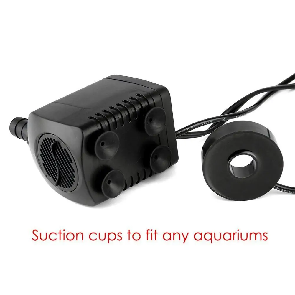 AC 110V 220V 15W мини погружной водяной насос с 12 Светодиодный светильник для