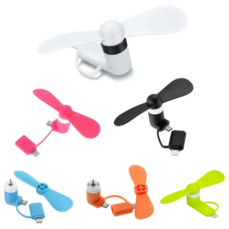 2 в 1 портативный мини вентилятор для телефонов на Android|mini fan cooling|micro usb mini fanusb |