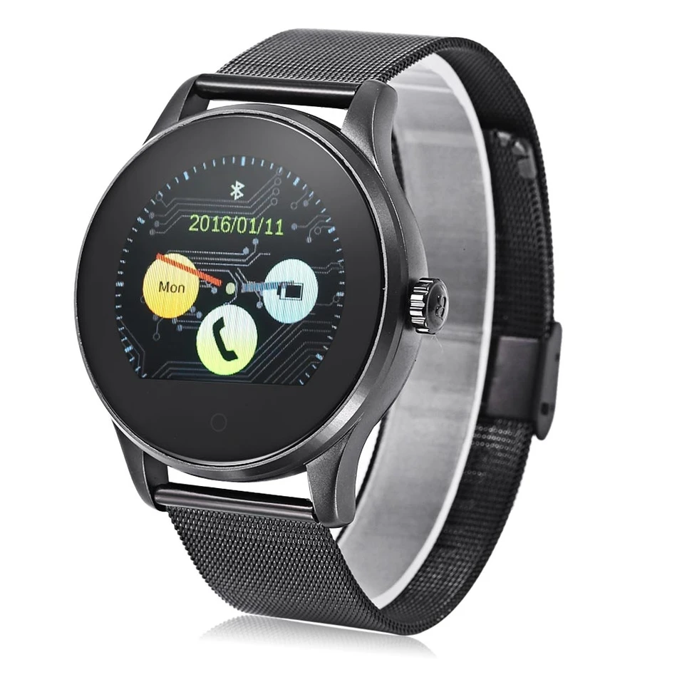 K88H Смарт часы ips круглый экран Поддержка монитор сердечного ритма Bluetooth smartWatch для