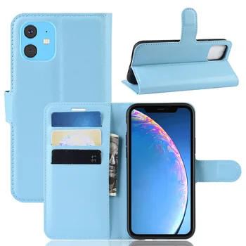 

10pcs/lot Litchi Grain wallet leather cover case for iphone 11 11Pro 11Pro Max XR XS XS MAX 8 8 PLUS