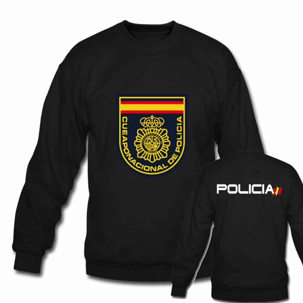 Мужская толстовка Espana Policia испанская национальная полиция Espana Policia CNP UIP УПО анти бунт SWAT GEO идет спецназ пуловеры