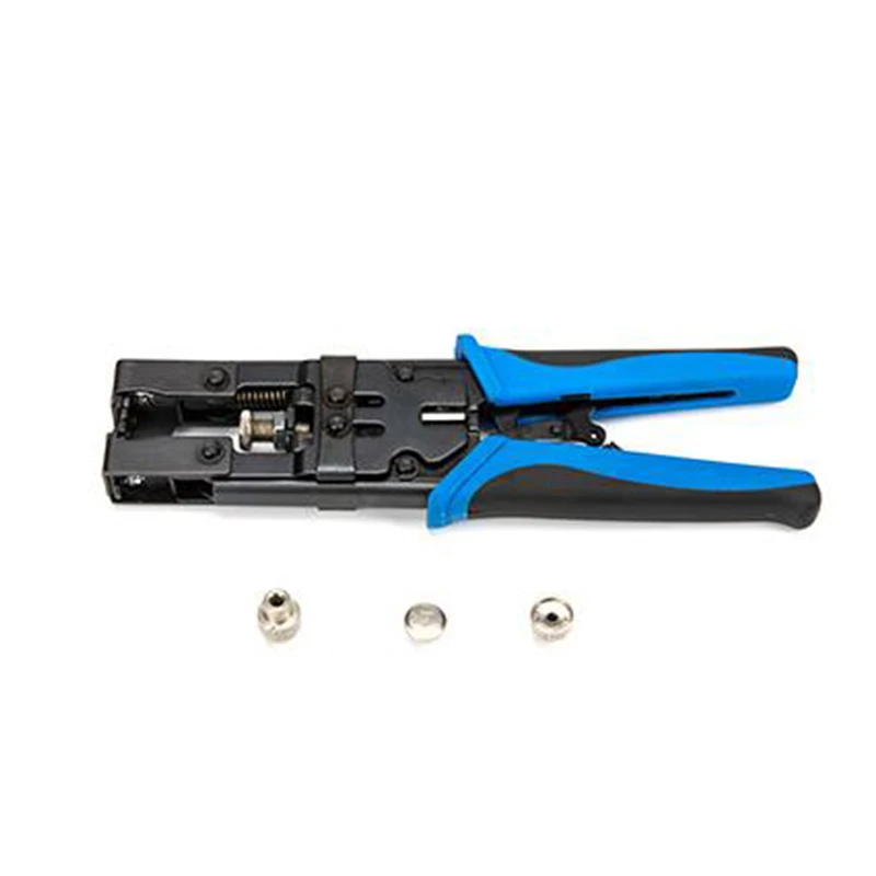 

High Strength Coax Compression Crimper Tool BNC/RCA/F Connector RG59/58/6 Coaxial Cable Wire Crimping Pliers 225mm