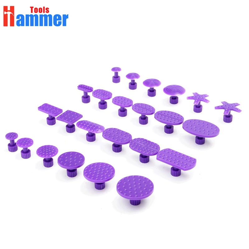 

24pc Purple PDR KING Glue Puller Tabs PAD for Paintless Dent Repair Hail Removal Tool