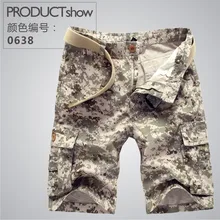 Новое поступление свободный Средний комбинезон с карманами мужские военные фитнес бермуды волнистые мужские до колен камуфляжные карго шорты