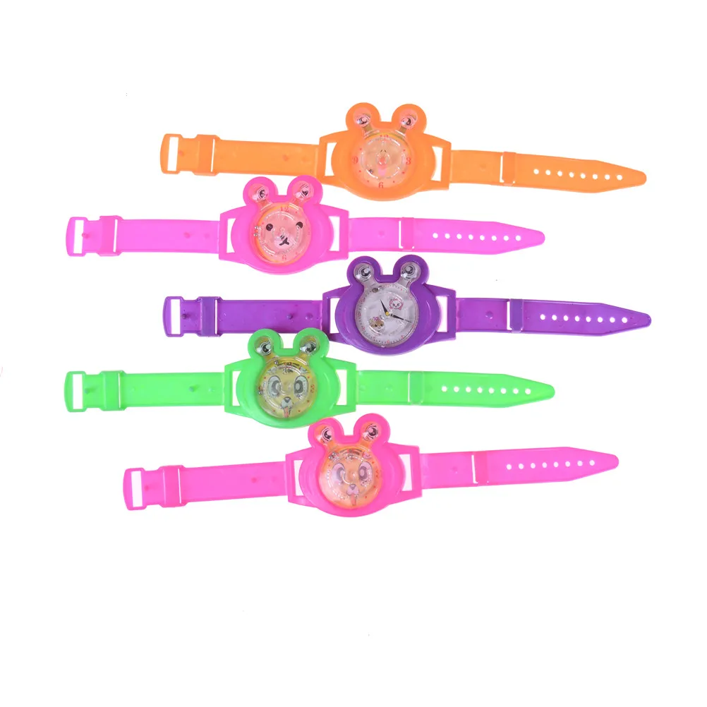 

2PCS /set Education Watches study time date toys Crab Design Marble Game Fake Watch Toy Kids Gift