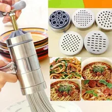 1 шт. кухонные инструменты машина для приготовления пасты ручной прибор для лапши 5 видов пресс-форм для приготовления лапши для кондитерских изделий кухонные столовые устройства OK 0286