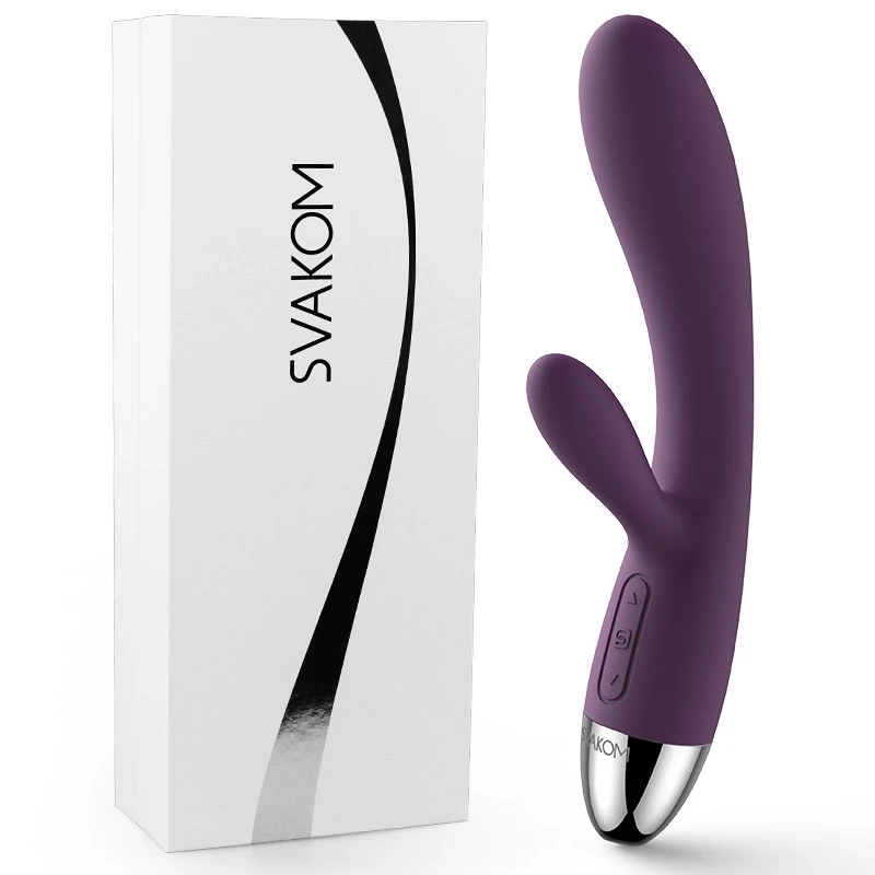 ФОТО Original SVAKOM ALICE G Spot Clitoris Stimulator Vibrators USB Rechargeable Waterproof Double Vibrators for Woman Sex Toy 