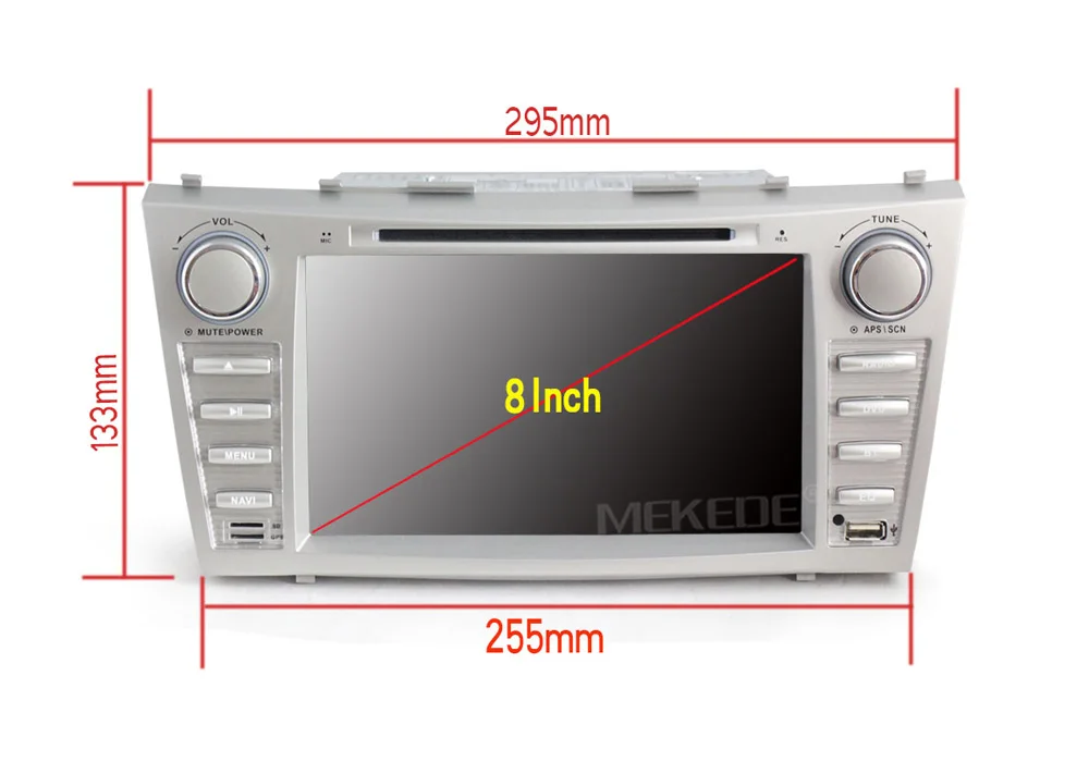 Best Free shipping!8inch 2din Android7.1 Car Gps DVD player for Toyota camry 2008-2011 audio vedio support 4G lte wifi BT SWC MIC 4