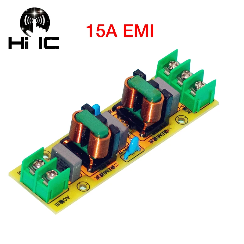 Двухступенчатый Гибридный EMI 2A 4A 15A высокочастотный сетевой фильтр блок питания собранная плата EMI сетевой фильтр розетка модуль