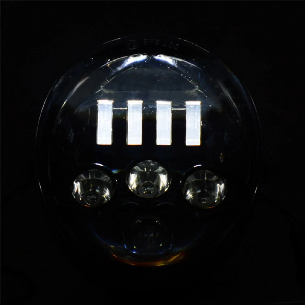 DOT Aluminum Black Headlight For Harley V Rod VROD VRSCA VRSC Headlight Motorcycle LED HEADLIGHT