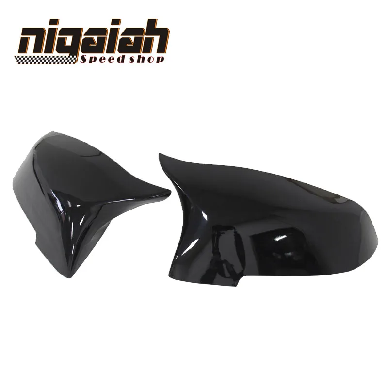 

For 2014-2016 BMW 5 6 7 Series F10 F06 F12 F13 F01 F02 M3 M4 Look Carbon Fiber Rear View Mirror Cover & Gloss black 1:1 replaced
