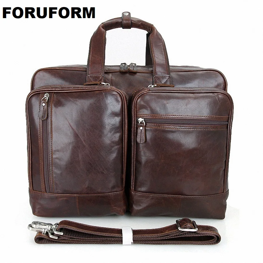 17 Inch Laptop Briefcase Genuine Leather Men Bag Briefcase Men Handbag Business Bags Ma Vintage Shoulder Messenger Bags LI-1364 17 Inch Laptop Briefcase Genuine Leather Men Bag Briefcase Men Handbag Business Bags Ma Vintage Shoulder Messenger Bags LI-1364
