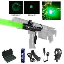Тактический 5000 люмен Q5 светодиодный оружейный фонарик охотничий с приближением фонарик+ пистолет крепление+ 18650 Батарея+ Давление переключатель+ USB Зарядное устройство
