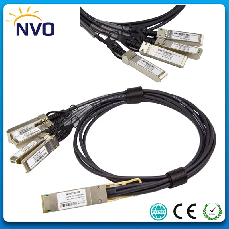 

40G QSFP-4SFP+ 30AWG 3M Passive Copper Direct Attach Cable, 40G QSFP to QSFP DAC Copper Twinax Direct Attach Cable