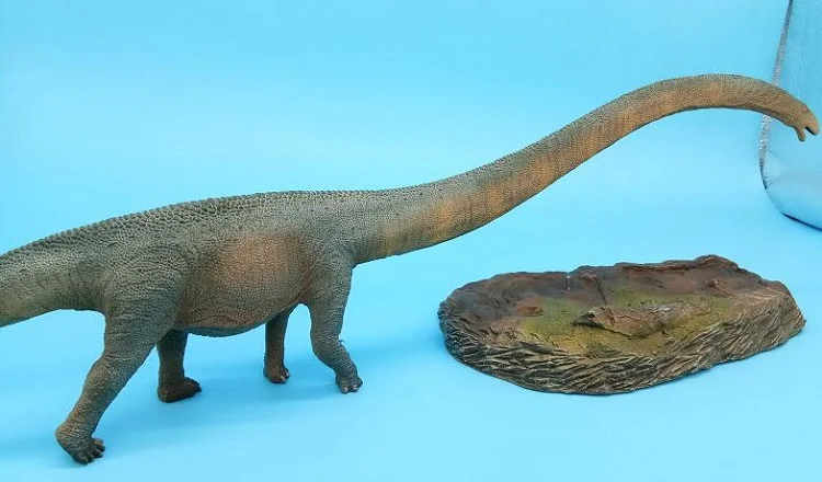 1:35 PNSO Mamenchisaurus с пьедестальной платформой динозавр Классические игрушки для мальчиков модель животного 47 см длина