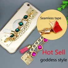 2 Pieces 2016 New Aluminum Alloy Mobile Phone Holder With Tape For Apple iPhone Samsung Smartphone Case iPad Tablet Holders