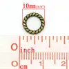 DoreenBeads Zinc metal alloy Closed Soldered Jump Rings Round Antique Bronze 10mm( 3/8