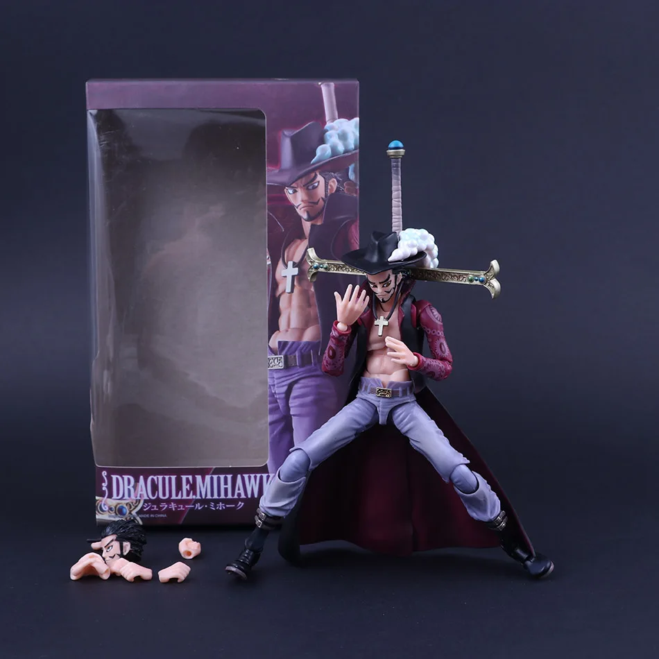 Большой Размер 20 см VAH HEROES цельный фигурка Dracule Mihawk qibukai модель коллекция Brinquedo с