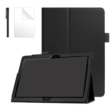 

Case For Huawei MediaPad T5 AGS2-W09/L09/L03/W19 10.1"Tablet Slim Smart Leather Case For Huawei T5 10 Stand Cover +Film