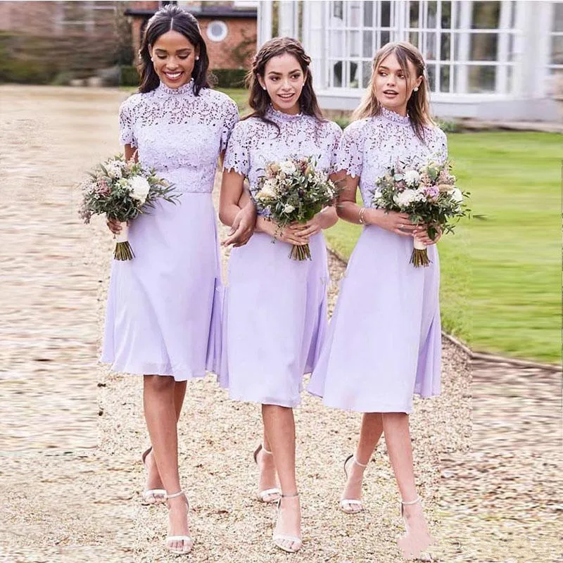 lilac-lace-chiffon-boho-bridesmaid-dresses