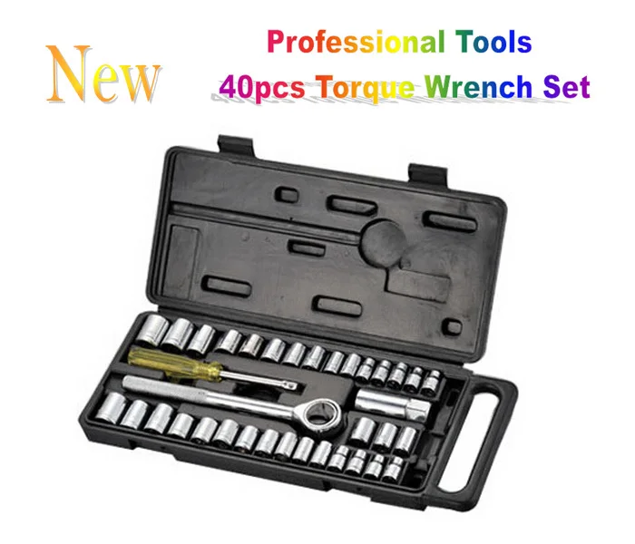 High Quality Professional Hand Tool Set 40pcs Set of Tools CR V Spaner