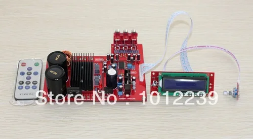 

free shipping Assembled 120W+120W TDA8950 LCD remote digital amplifier board