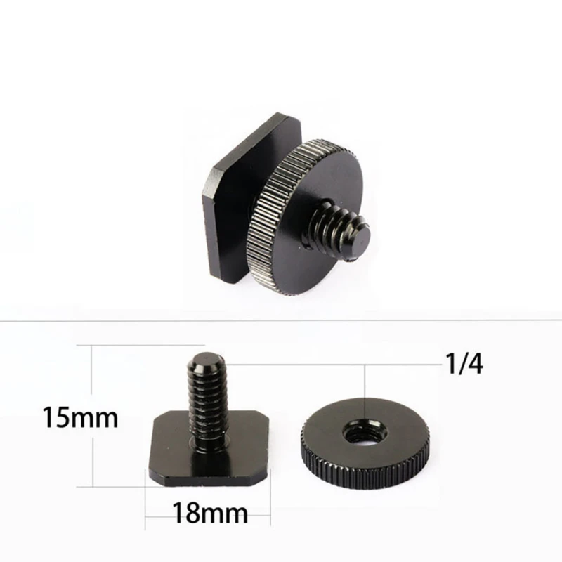 Стандартный адаптер 1/4 &quotодиночный/двойной гайки винт с резьбой для крепления на