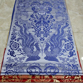 

China wind wedding cheongsam dress show clothing decorative fabric wo Mongolia robe handmade silk jacquard woven brocade cloth