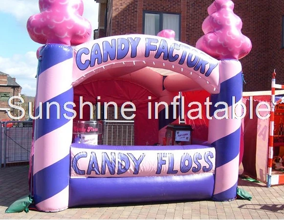 

Hot Sale 13ft portable oxford Inflatable Candy Floss Inflatable booth tent inflatable Popcorn Stall for advertising