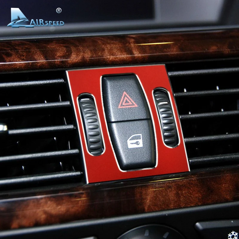 Скорость движения воздуха Алюминий для BMW E60 аксессуары для BMW E60 Стикеры s Для BMW E60 M5 внутренняя отделка кондиционирования воздуха на выходе рамы Стикеры