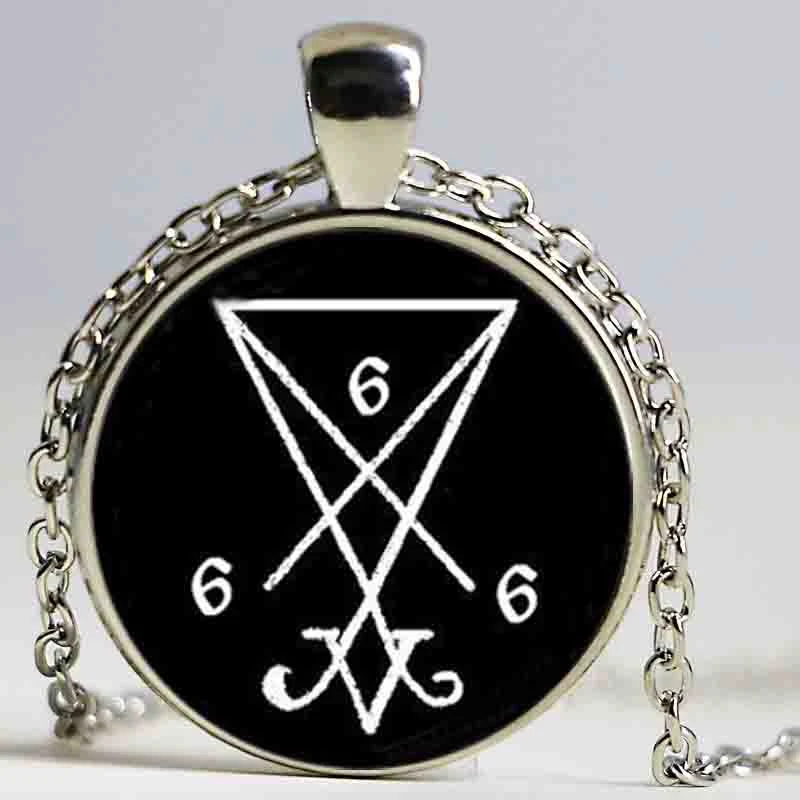 VNOX Sigil Of Lucifer - Collar Con Colgante De Acero Inoxidable Para Hombre Y Mujer