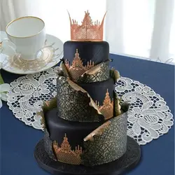 Корона торт кружева коврик силиконовые формы помадка сахара кружева коврик силиконовый торта формы Fondant торт украшение инструменты