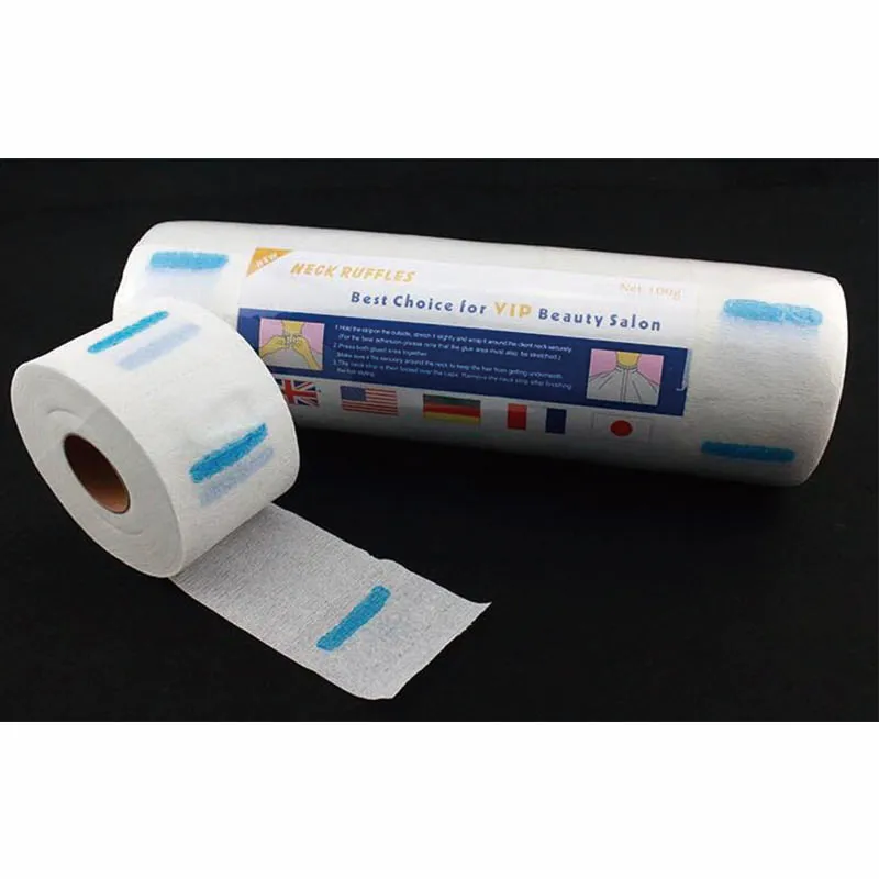 ). рулон (красная липучка). воротнички бумажные чистовье 5*100 шт/уп. воротнички для парикмахеров. бриз.