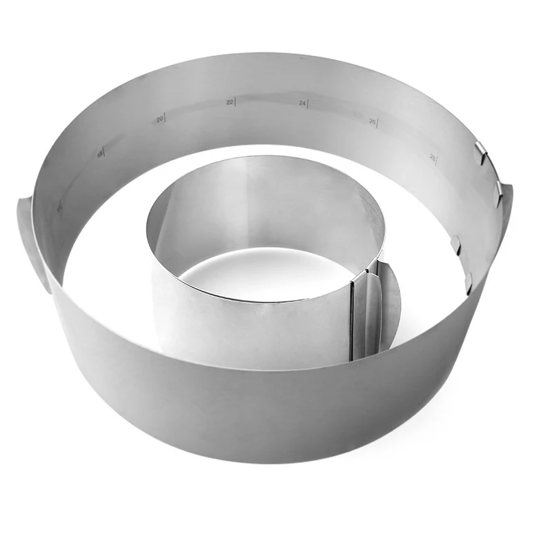 Delidge-2pcs-set-Stainless-Steel-Adjustable-Cake-Mousse-Ring-3D-Round-Square-Cake-Mold-Cake-Decorating (2)