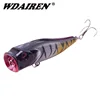 Leurre flottant Popper pour la pêche en surface, appât artificiel idéal pour la pêche au bar, à la manivelle, avec wobbler, 8.5cm, 14g, 1 unité, FA-264 ► Photo 1/6