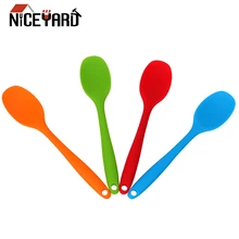 NICEYARD ложка-мешалка посуда силиконовая ложка с длинной ручкой кухонная утварь торт шпатель для шпаклевки для кухни, суповая ложка