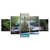 tableau-deco-bouddha-zen-decoration-murale-5-parties-cadre-zen-nature-boudda-art-zen