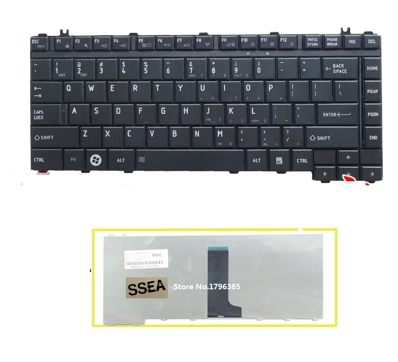 Новая клавиатура SSEA US для Toshiba Satellite L305 A200 A210 A215 A300 A310 A315 L200 L205 L300 M200 M205 M300 M305 M310 M500