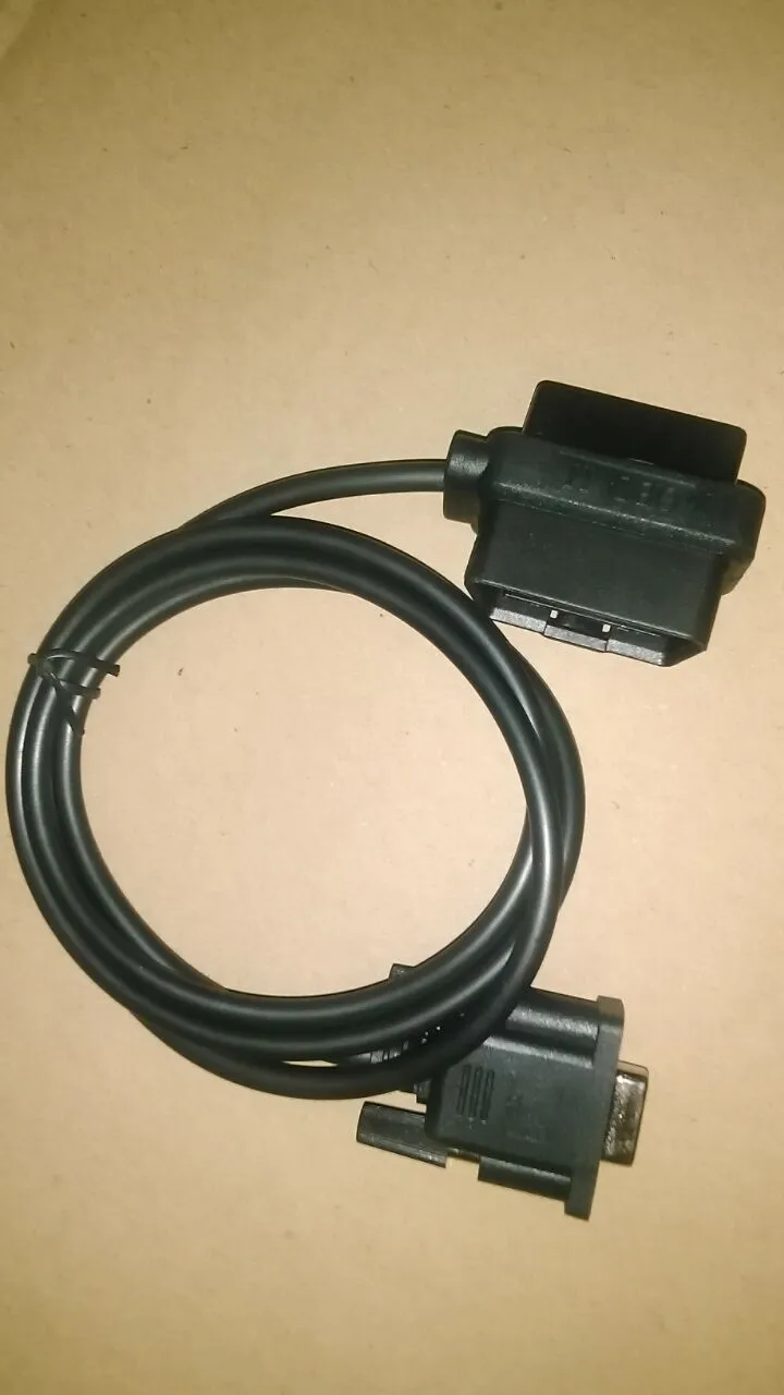 2015 New! 1m 100cm Car OBDII OBD 2 Connector OBD2 16pin 16 pin Male Female Plug to DB9 RS232 Serial Diagnostic Adapter Cable (3)