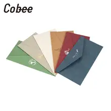 10 шт/партия крафт-бумага подарок бизнес-конверт Пригласительные открытки конверты Праздник День Рождения Вечеринка свадебные украшения