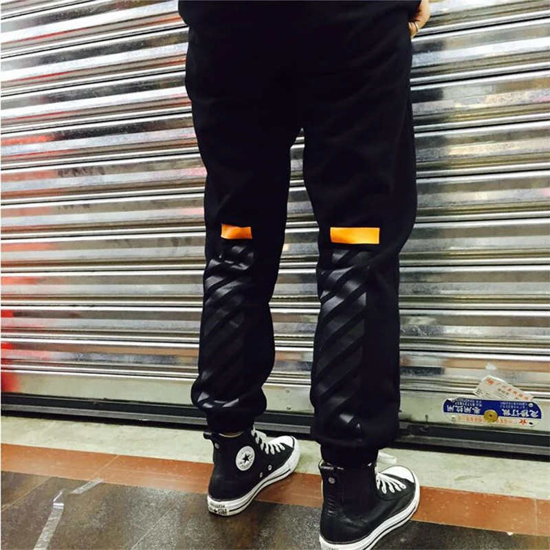 Virgilio Abloh OFF White 16SS Uomini Pantaloni Jogger Pantaloni Della Tuta  Maschile A Strisce Stampato Hip Hop Pantaloni Off Bianco Pantaloni Sportivi  Da Uomo donne|men|men sweatpantsweatpants for men - AliExpress