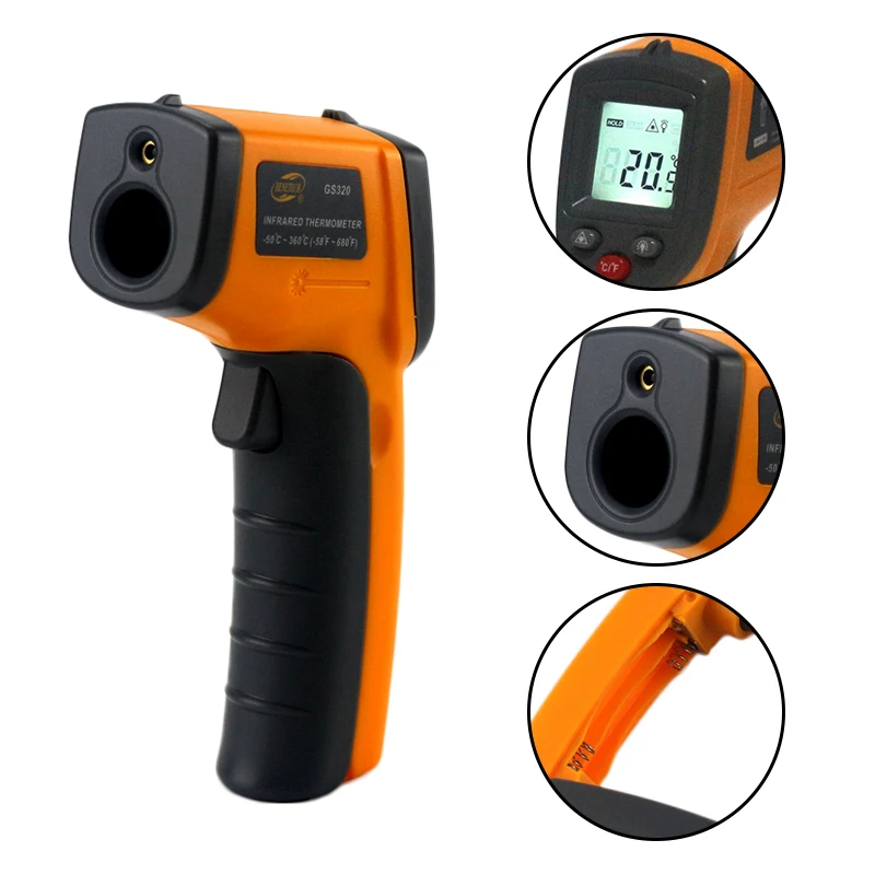 Handheld Non-contact Infrared Thermometer with Digital LCD