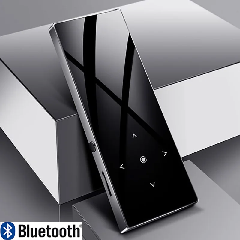 

Metal Mp3 player bluetooth with Touch keys Build in Speaker benjie k8 HIFI Music player with FM Radio sound recording Ebook