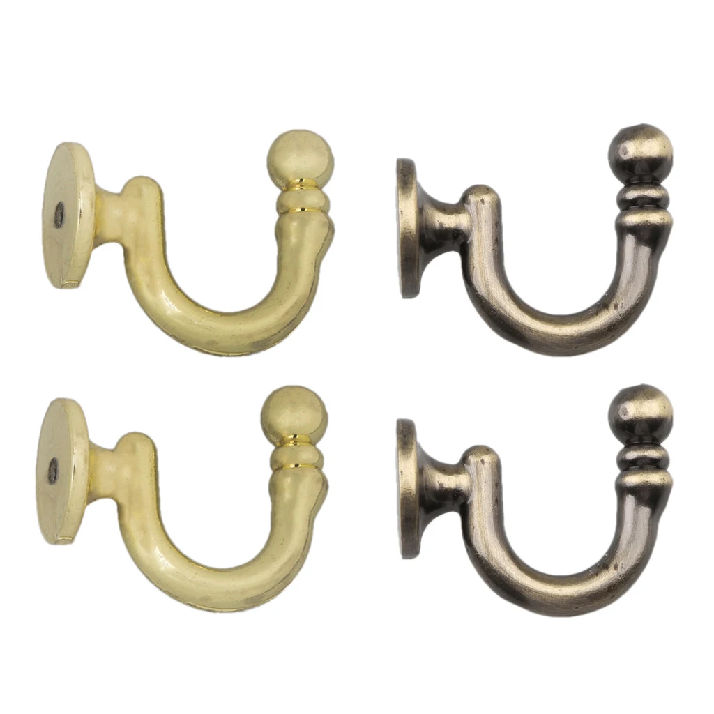 2 Pieces Metal Curtain Tieback Hooks Holders Wall Door Hangersin