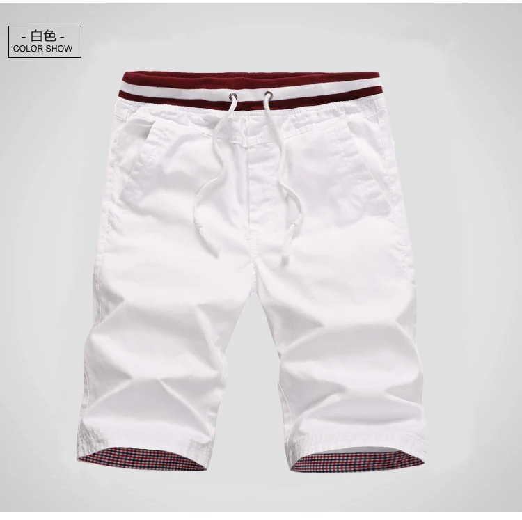 Шорты мужские летние модные мужские хлопковые шорты в повседневном стиле бермуды Masculina Chino пляжные шорты для бега до колен шорты