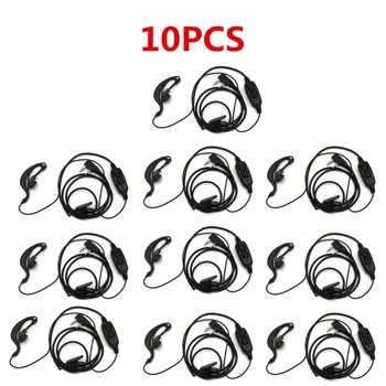 

10PCS BAOFENG uv-82 accessories original dual PTT headset earpiece with mic for UV 82 UV82L UV-89 2-way radio