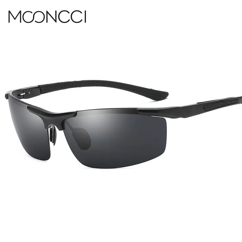 

Mooncci Genuine Aluminum Rimless Sunglasses Men Polarized 2018 Summer Glasses for Driving Outdoor Goggles Lunette Soleil Homme